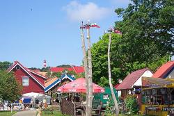 Nidden - Blick zum Leuchtturm